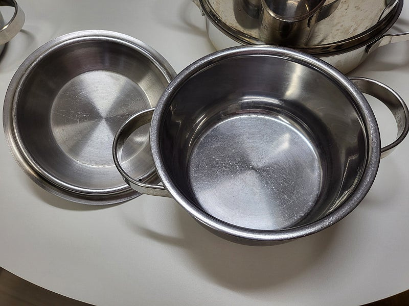 키친아트 플래티나 통3중 스텐냄비--2