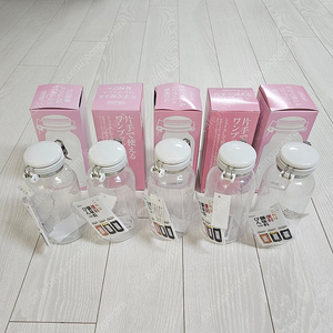 [새 상품] 셀러메이트 소스병/오일병 500ml×5개 (원터치 클립형)