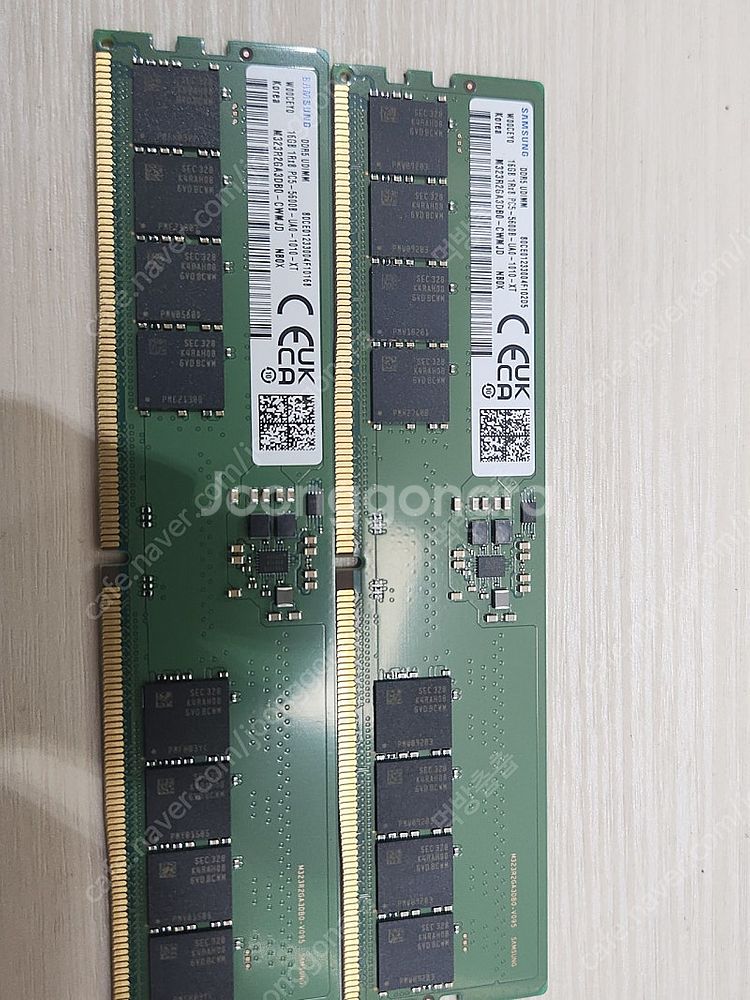삼성 DDR5(16G) PC5 5600B 램 2개--0