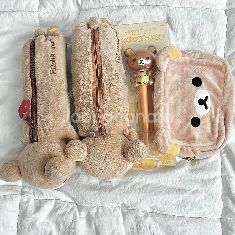 고전 리락쿠마 코리락쿠마 필통 펜 파우치 샤프 인형 마...--0