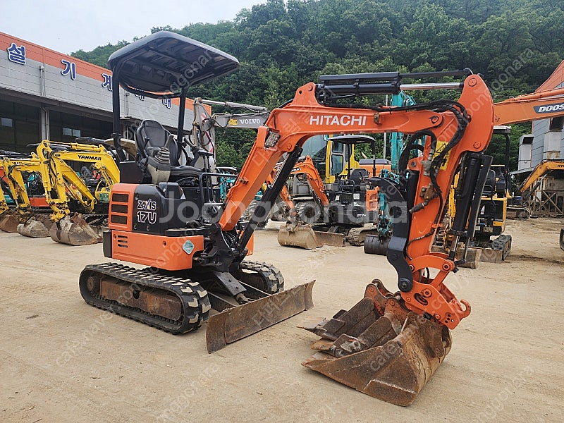 중고미니굴삭기 히타치 ZX17 코끼리집게 2019년 4...--1