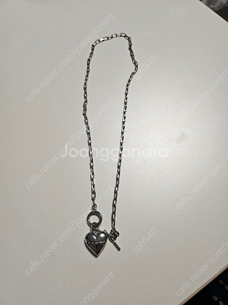 빈티지할리우드 love lock heart 목걸이--6