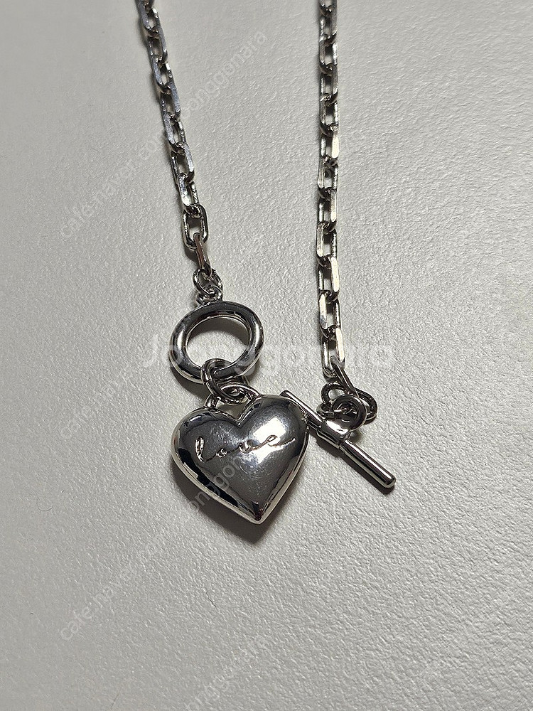 빈티지할리우드 love lock heart 목걸이--7