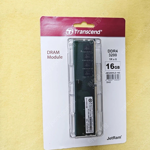 트랜센드 DRAM DDR4 3200 16GB 데스크탑용 Transcend JM3200HLE-16G