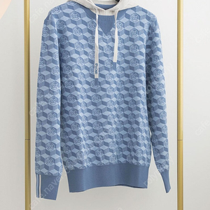 지포어 PATTERN KNIT HOODIE SWEATER