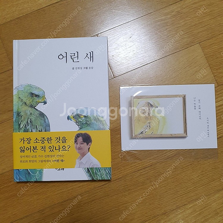어린 새 / 가수 김현성 작가 친필싸인 그림책 판매--0