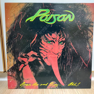 Poison (포이즌) - Open Up And Say... Ahh! 소장하던 [LP]팝니다.[락앤올드맨]