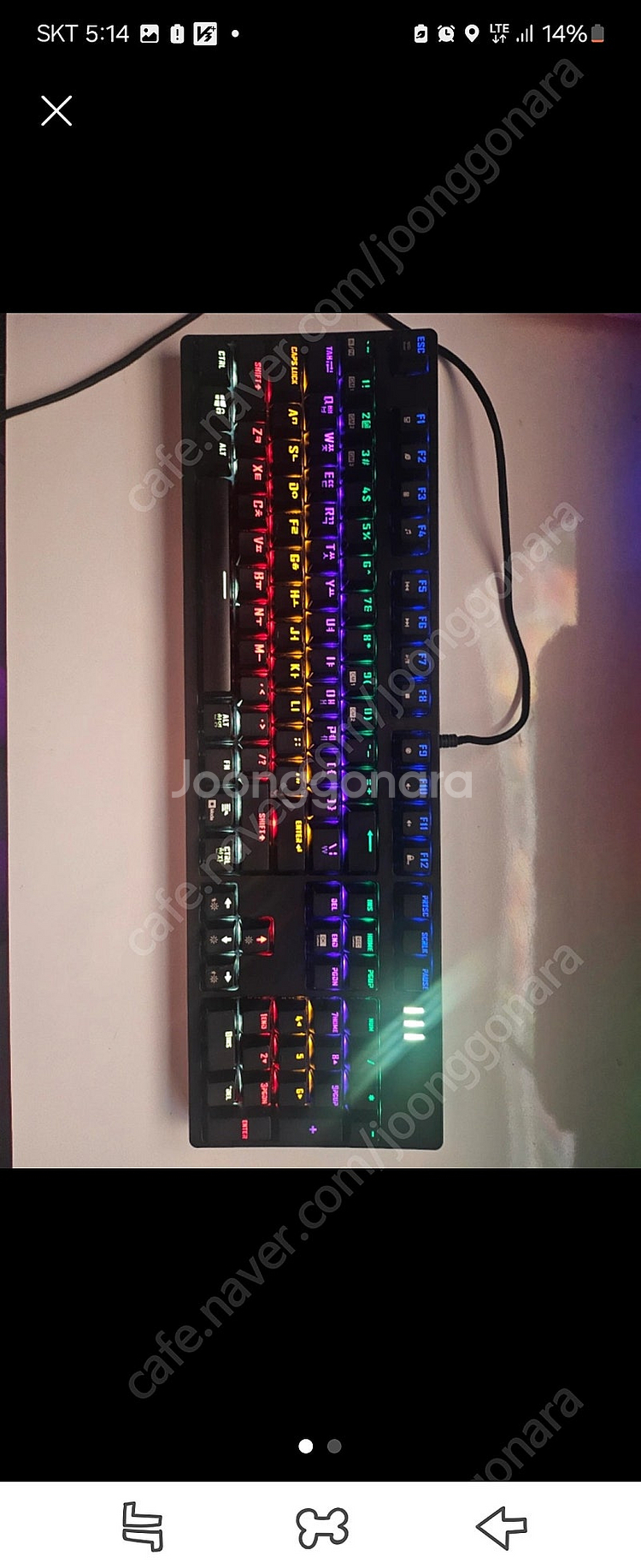 앱코 k660 블랙 기계식키보드 판매해요^-^ 택포1....--0