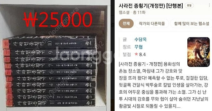 펴업후 남은 소설판타지팝니다(폐업인증 카페장한테받고 파...--9