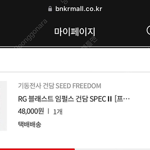 rg 블래스트 임펄스 건담 spec2 양도합니다