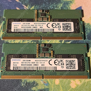 삼성 노트북램 DDR5 5600 8GB X 2개 일괄 무료배송