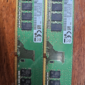 삼성 시금치 램 DDR4 2400 8gb x 2