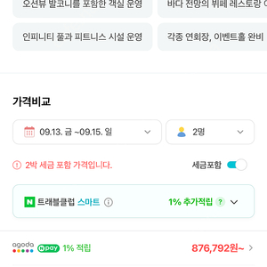 추석 연휴 부산 아난티 코브 양도 2박 75만