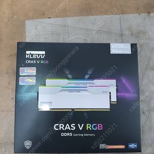 ESSENCORE KLEVV DDR5-6000 CL30 CRAS V RGB WHITE 패키지 서린 (64GB(32Gx2))