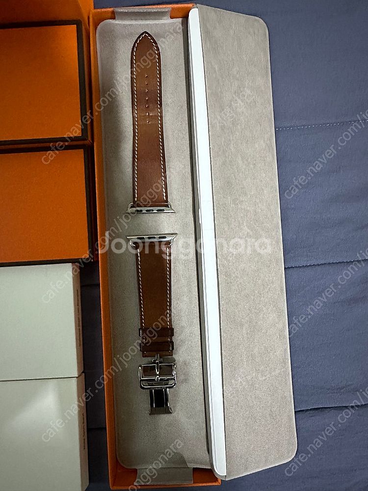 애플워치7 45mm 실버 에르메스 포브 싱글디버클--2