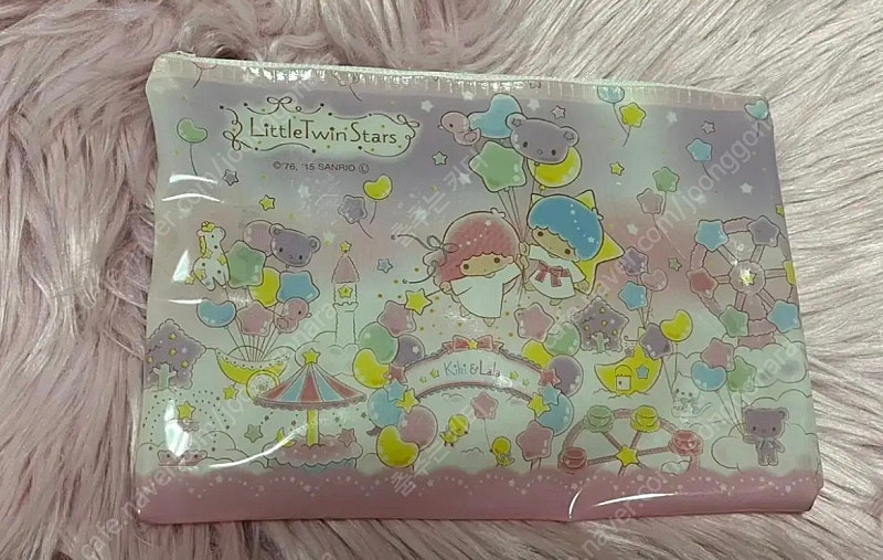 고전 리틀트윈스타 파우치 미니 소품 보관 일본 갸루 다꾸 산라오 고전문구 고전완구 빈티지 한정판 파우치 이미지