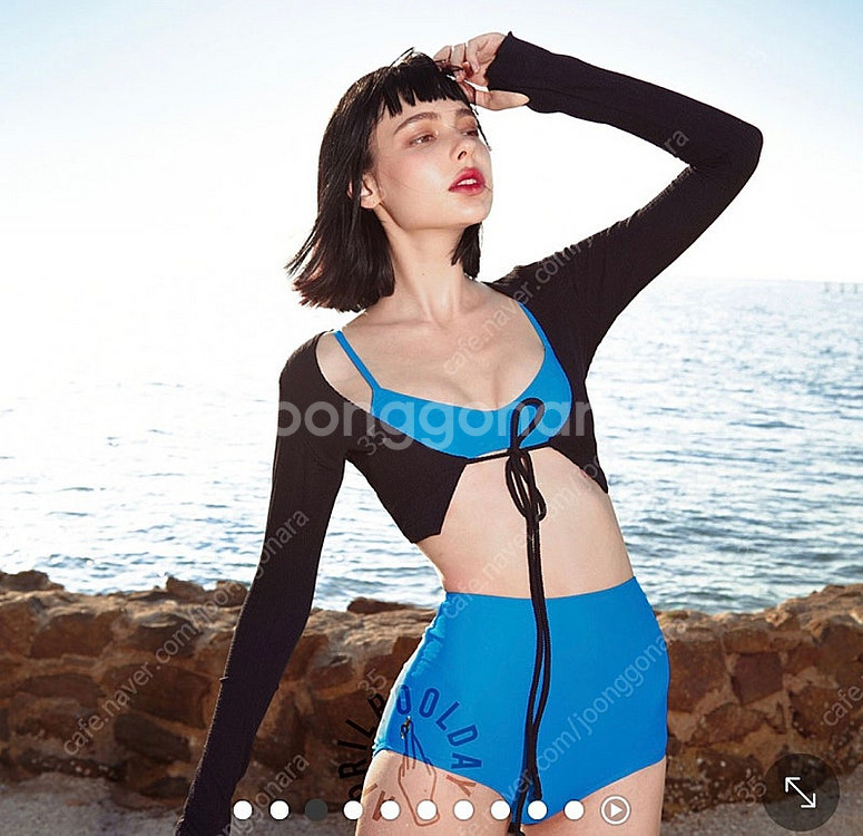 에이프릴풀데이 긴팔 가디건 래쉬가드 커버업 M--0