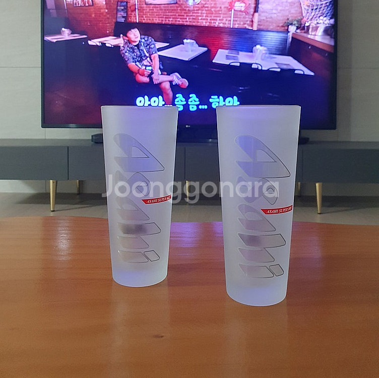 아사히 맥주컵 맥주잔--0