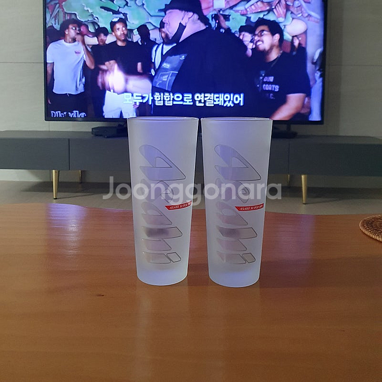 아사히 맥주컵 맥주잔--1