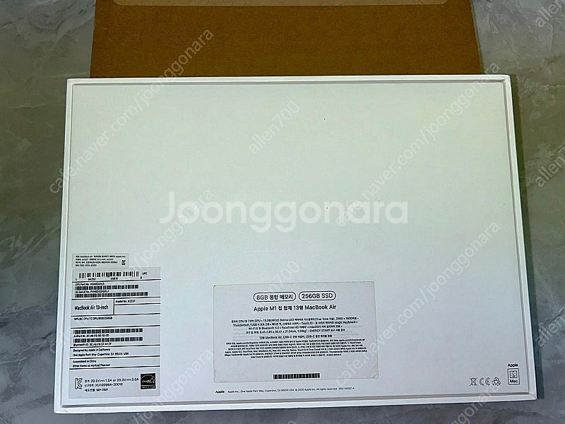애플 맥북에어 M1 13”m1 8GB 256GB 판매합...--3