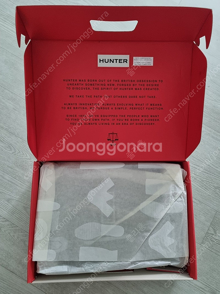 헌터 레인부츠 검정 UK3 US4빅키즈 230 9만원--1