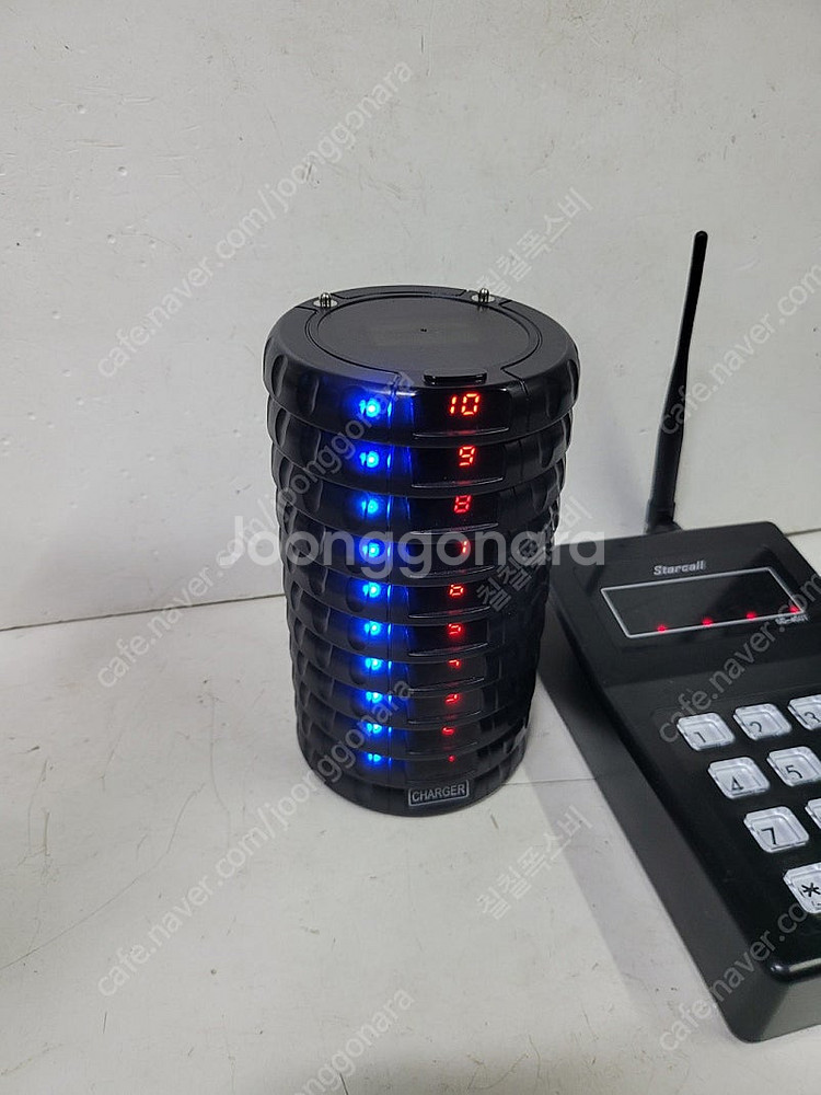 카페진동벨 팝니다 10구 원형--0