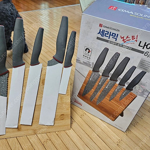 세라믹 논스틱 주방나이프 세트6PCS 택포 (새상품)