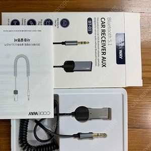 코드웨이 블루투스 5.1 카 리시버 AUX (CODEWAY Bluetooth 5.1 CAR RECEIVER AUX) 저렴하게 택배비 포함 5천원에 판매합니다.