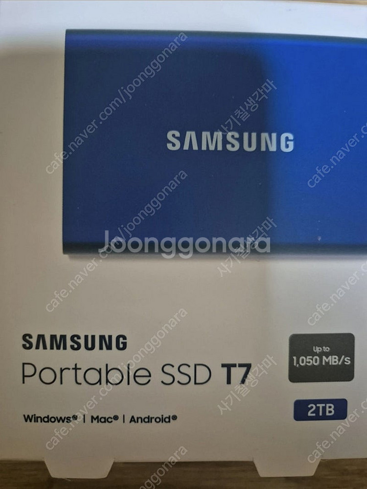 삼성 외장SSD T7 2TB 외장하드 2테라--0