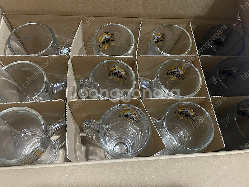기린 맥주잔 KIRIN 손잡이 맥주컵 360ML(일괄)--0