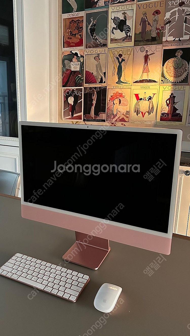 아이맥 M1 핑크색(애플컴퓨터)--1