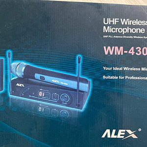 ALEX WM-4300 / 900MHZ 1채널 벨트팩 핀무선마이크