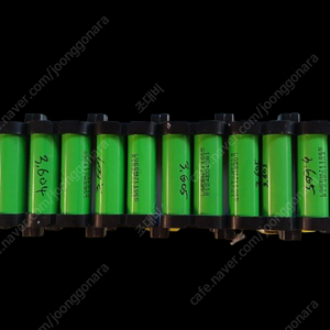 INR18650 MJ1 BATTERY 3.6V 3500mAh / 1S4P x 12 배터리 분양합니다.