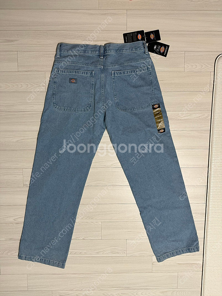 더블니 85283 루즈핏 데님팬츠 Light Denim--1