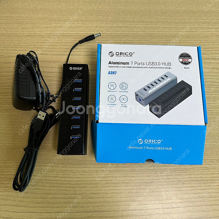 오리코 USB 허브 7 포트 판매합니다--0