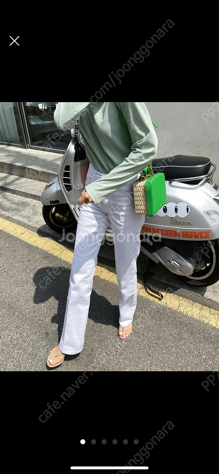 르깜봉 화이트 부츠컷진 M--0