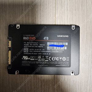 삼성 860 EVO 4TB 4테라 팝니다