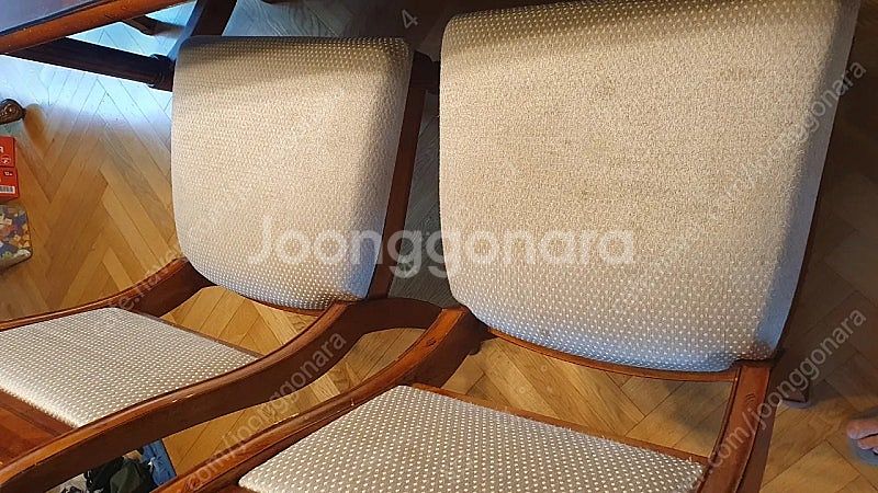 미라지가구 엔틱식탁 6인용 엔틱의자 총6개--1