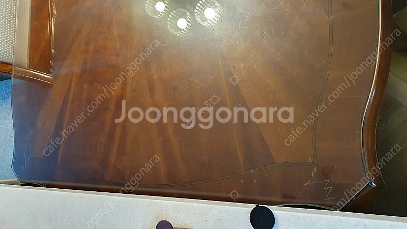 미라지가구 엔틱식탁 6인용 엔틱의자 총6개--7