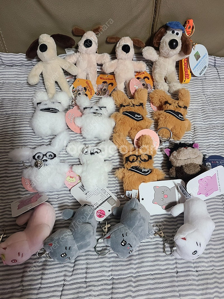 키링인형.모자쓴그로밋.꼬질이.오랑이.피니독.옥지.등등3...--0