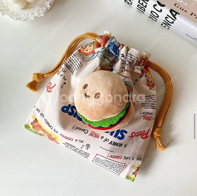 미개봉 새상품) 샌드위치 햄버거 인형 키링 , 가방걸이--6