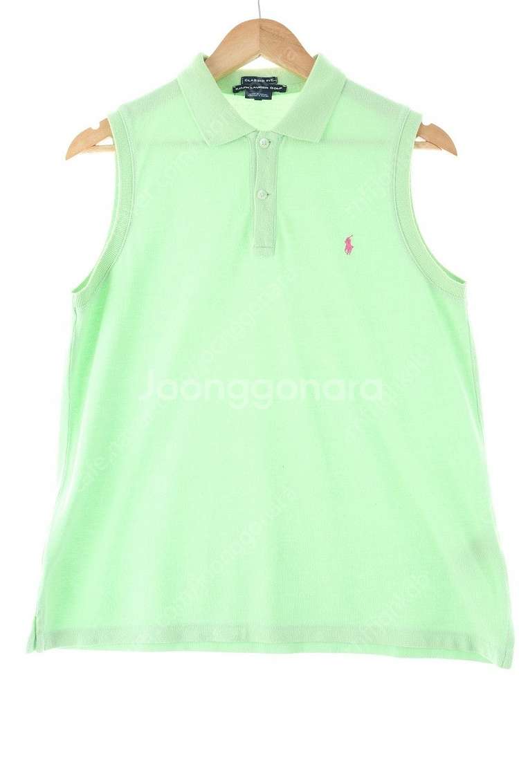 W(M) 폴로 랄프로렌 반팔 카라 티셔츠 연그린 민소매...--0