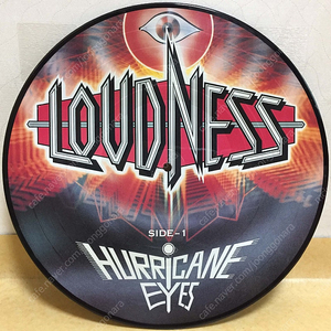 LP ; loudness - hurricane eyes 라우드니스 엘피 음반 하드락 메탈 픽쳐디스크 picture disc