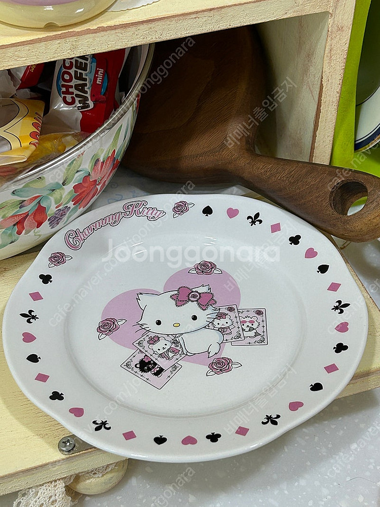 고전키티 챠미키티접시 빈티지플레이트 빈티지접시--0
