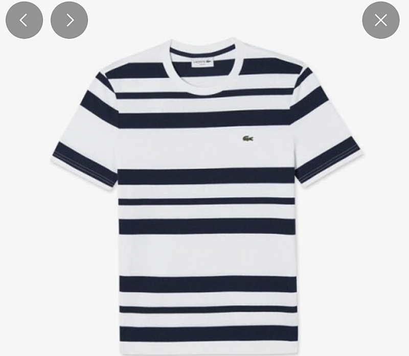 100 라코스테 라운드넥 반팔 티셔츠, 코스 cos 신형 오버핏 반팔 티셔츠 이미지