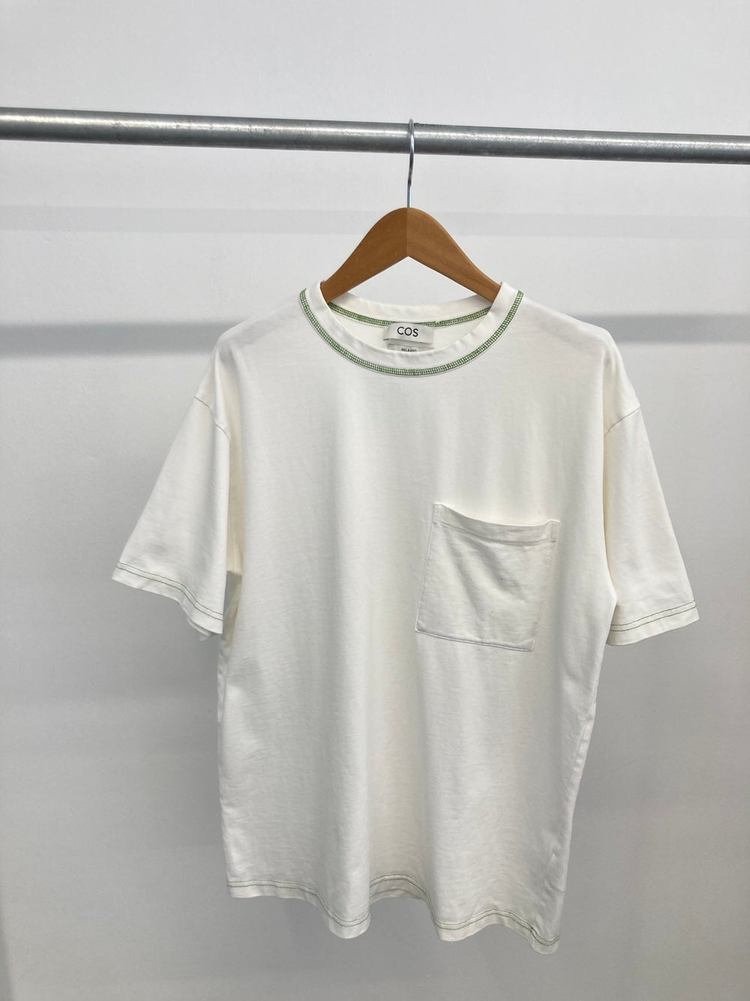 100 라코스테 라운드넥 반팔 티셔츠, 코스 cos 신형 오버핏 반팔 티셔츠 이미지