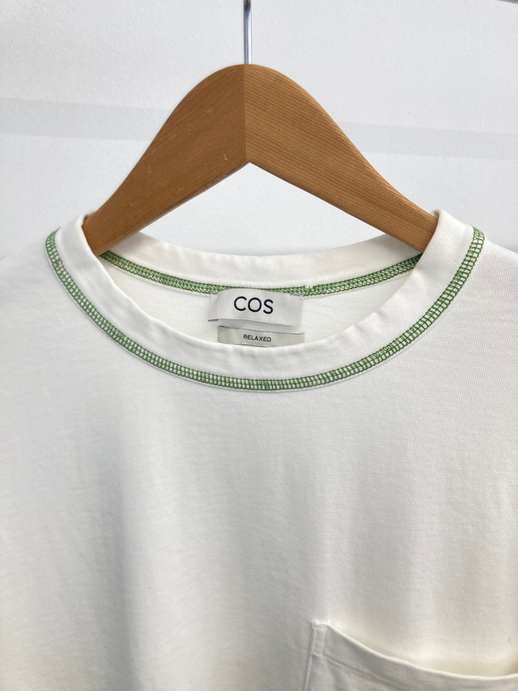 100 라코스테 라운드넥 반팔 티셔츠, 코스 cos 신형 오버핏 반팔 티셔츠 이미지