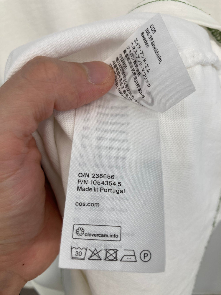 100 라코스테 라운드넥 반팔 티셔츠, 코스 cos 신형 오버핏 반팔 티셔츠 이미지