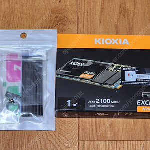 [미개봉 정품] KIOXIA Exceria G2 1TB nvme 팝니다.