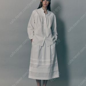 낫띵리튼 화이트 스커트 Nothing written Toui layered skirt (White)